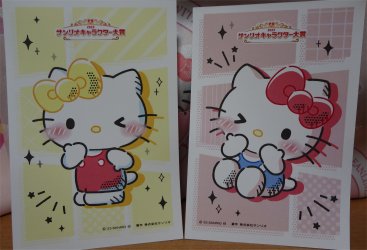 ハローキティ誕生35周年記念　KAWAII・アート展　限定販売版画＆色紙セット